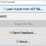 VCF to XLS Converter