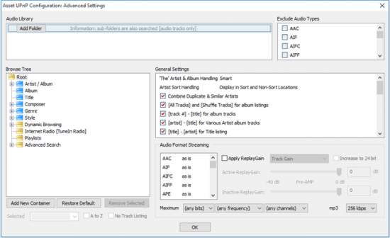 Illustrate dBpoweramp Asset UPnP Premium